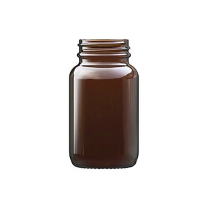 100ml Amber Powder Glass Jar – UV Protective Cosmetic & Storage Jar