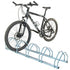 Zinc Plated Steel Floor Mounted 5 Bike Rack - 1320mm