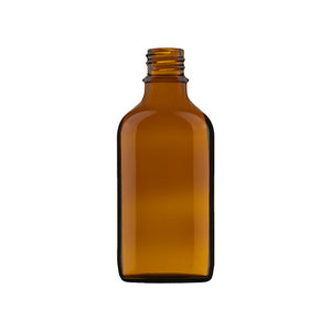 50ml amber glass aromatherapy round bottle with GL18 neck finish on pallet quantity