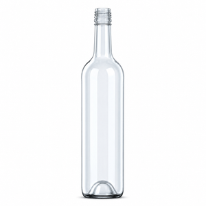 750ml Flint Glass Bordelesa Wine Bottle – 30mm Screw Top