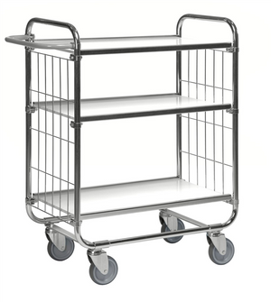 Series 8000 Shelving Trolley – Electrogalvanised Flex Cart – 250 kg Capacity (815 × 470 × 1120 mm)