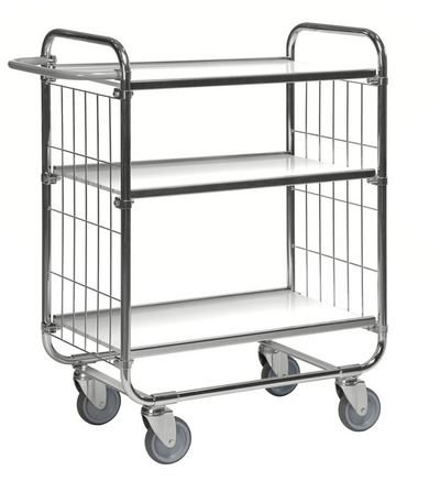 Series 8000 Shelving Trolley – Electrogalvanised – 250 kg Capacity (1395 × 470 × 1120 mm)