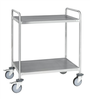 Stainless Steel Trolley – Fully Welded – 2 Levels – C3 – 825 × 575 × 1010 mm