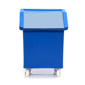 89 Litre MDPE ingredients trolley with clear flap lid and four castors
