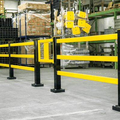 Impact Protection Barrier Steel Gate - Self-Closing, 520H x 905W mm