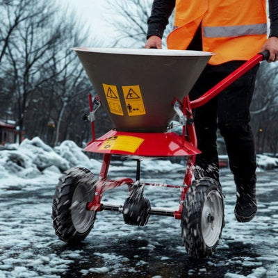 Dolomite 50kg Salt Spreader – Heavy Duty Walk Behind Grit & Snow Spreader