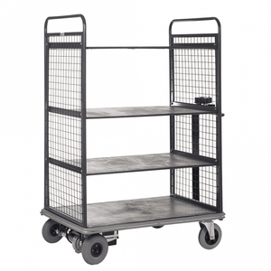 Electric Multi Shelf Distribution Trolley 600kg - 1500mm High