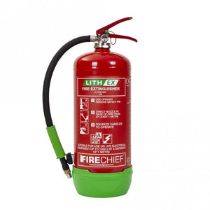 6 Litre Lith-Ex Fire Extinguisher – 13A Fire Rating for Lithium Battery Fires