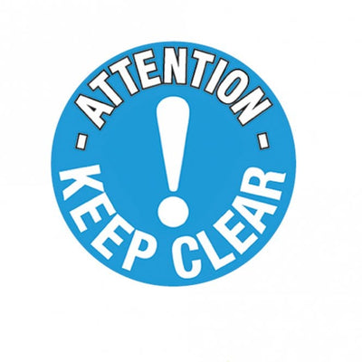 Floor Marker Graphic Safety Sign - Attention Keep Clear