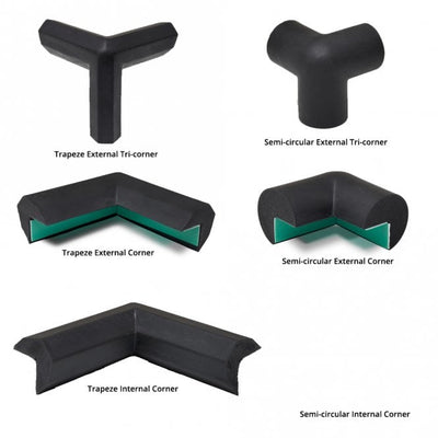 Foam Corner Edges for Impact Protection Profiles