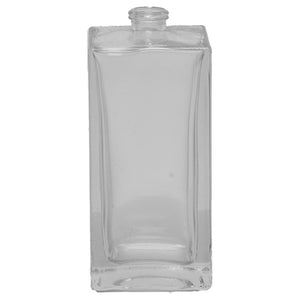 100ml Square Clear Glass Bottle