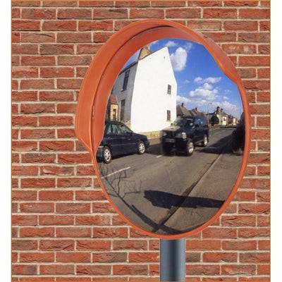 Convex Traffic Mirror – 450mm Diameter – Post Mount Safety Mirror