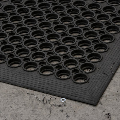 Workzone Industrial Rubber Mat - 13mm Thick Heavy Duty Floor Matting