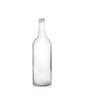 1 Litre Clear Glass Mountain Bottle